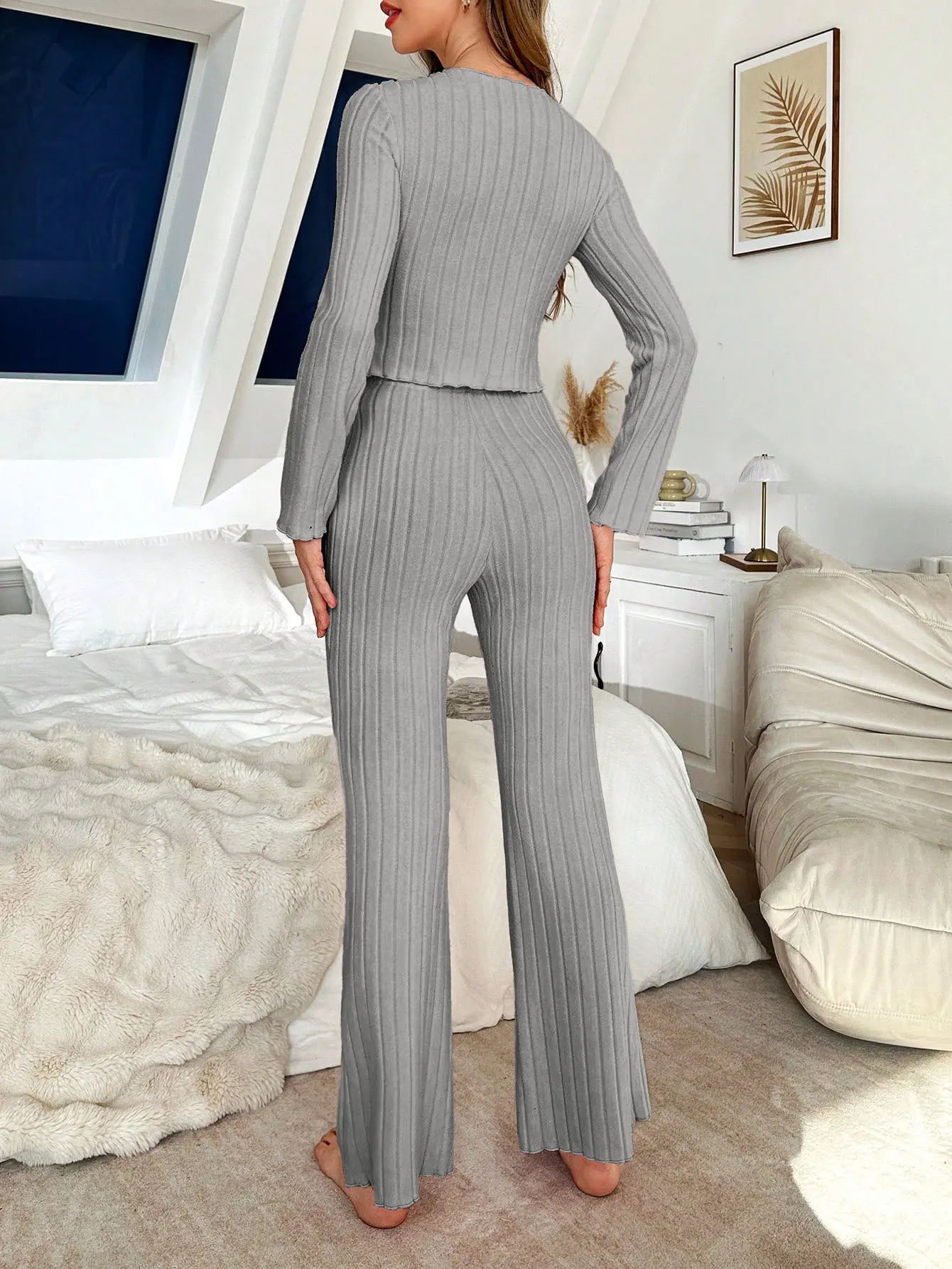 Winter Sleepwear Women's Pajamas Set Pajama Sets Sleepwear for Sleeping Sexy Women's Lingerie Woman Trousers Home Clothes Warm