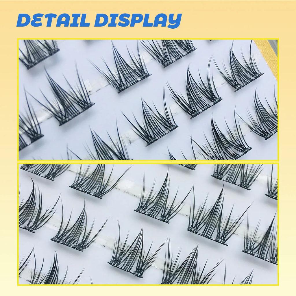 No Glue Required Fake Eyelashes Flower Sea 8 Rows Cluster False Eyelashes Diy Eyelash Natural Lashes Extension Makeup Products