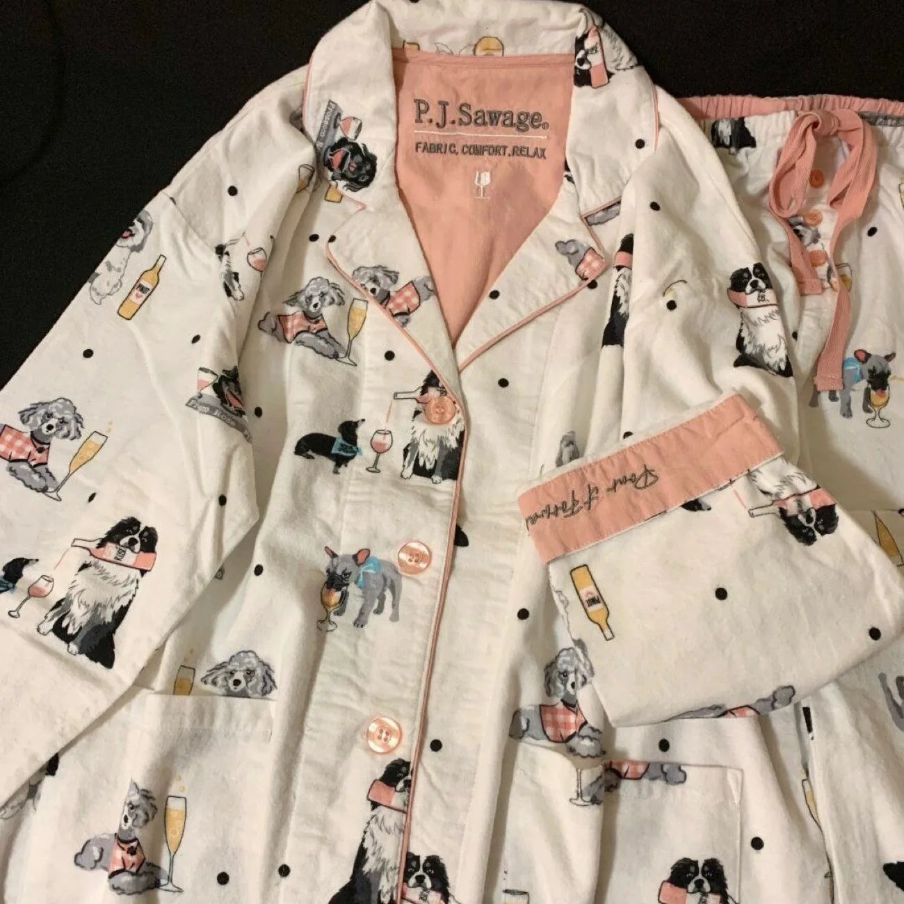 New Loungewear Women Spring Fall Slwwpwear 100% Cotton Floral Print Long Sleeve Pijamas Women 2 Pieces Home Suit Cat Cartoon
