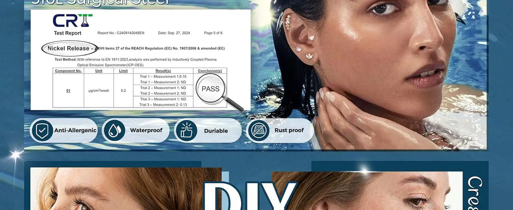 Bobisty Surgical Steel Cartilage Studs Earrings Hypoallergenic Earring Set Flat Back Helix Tragus Piercing Jewellery for Women