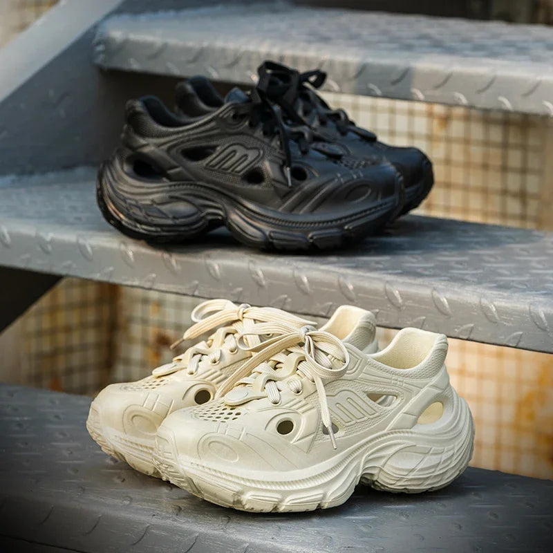 2025 Summer New Fashion Breathable Chunky Sneakers Women EVA Non Slip Wading Platform Shoes Woman Outdoor Thick Sole Sports Shoe