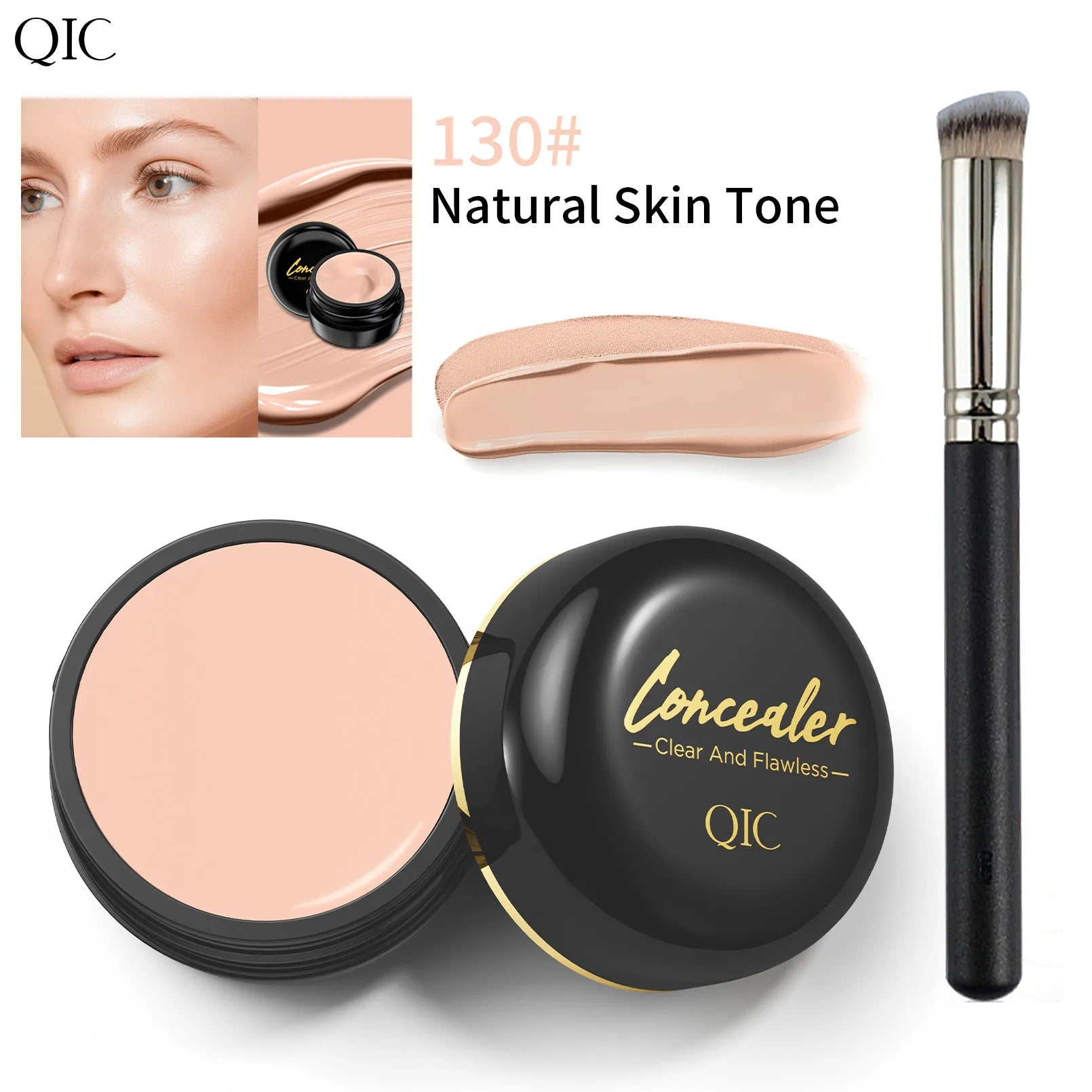 Hydrating Eye Brightening Concealer&Contour Cream-Full Coverage,Long Lasting,Correcting Eye Concealer for a Perfect Look Makeup