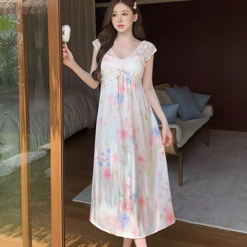 Women's Clothing Sexy Women Night Wear Female Sleepwear Woman Nightgowns Women's Nightgown Seductive Sexy Sleeping Sweaters Home