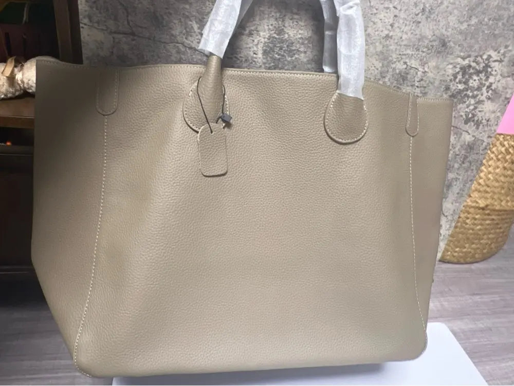 Roomy Women Bag Genuine Leather Handbag Luxury Cowhide Casual Tote Thick Real Natural Leather Bucket Shopper Daily Bag Big Purse