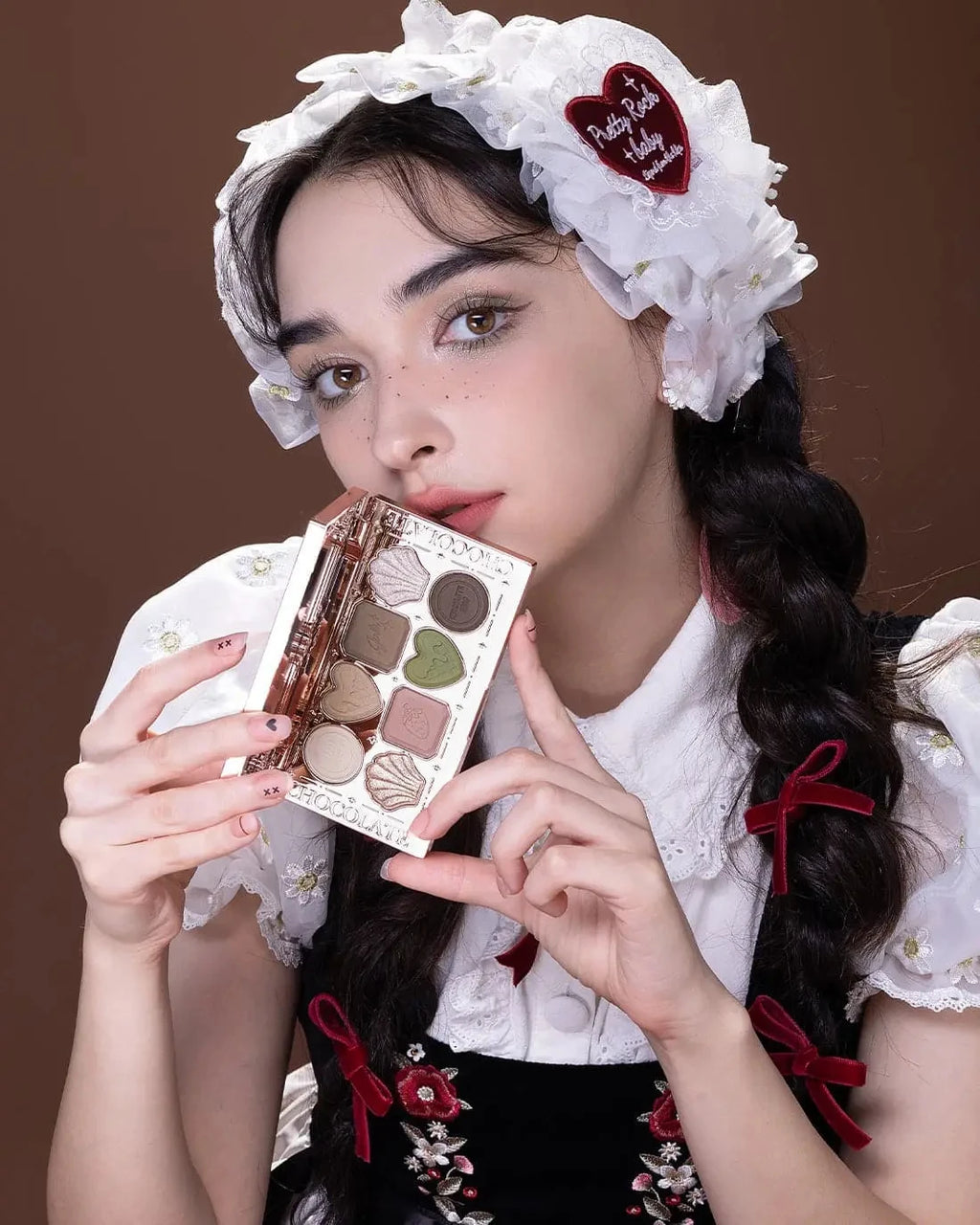 Flower Knows Swan Ballet 6 Color Eyeshadow Palette Matte Shimmer Pearl Glitter Waterproof Highly Pigmented Long Lasting Makeup