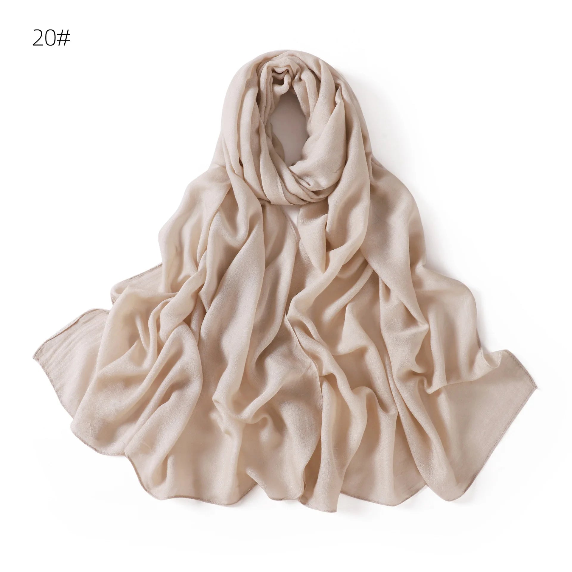 Ramadan Solid Color Modal Cotton Rayon Hijabs Scarf Women Muslim Headscarf Wraps Shawls Femme Musulman Headband Islamic Turban