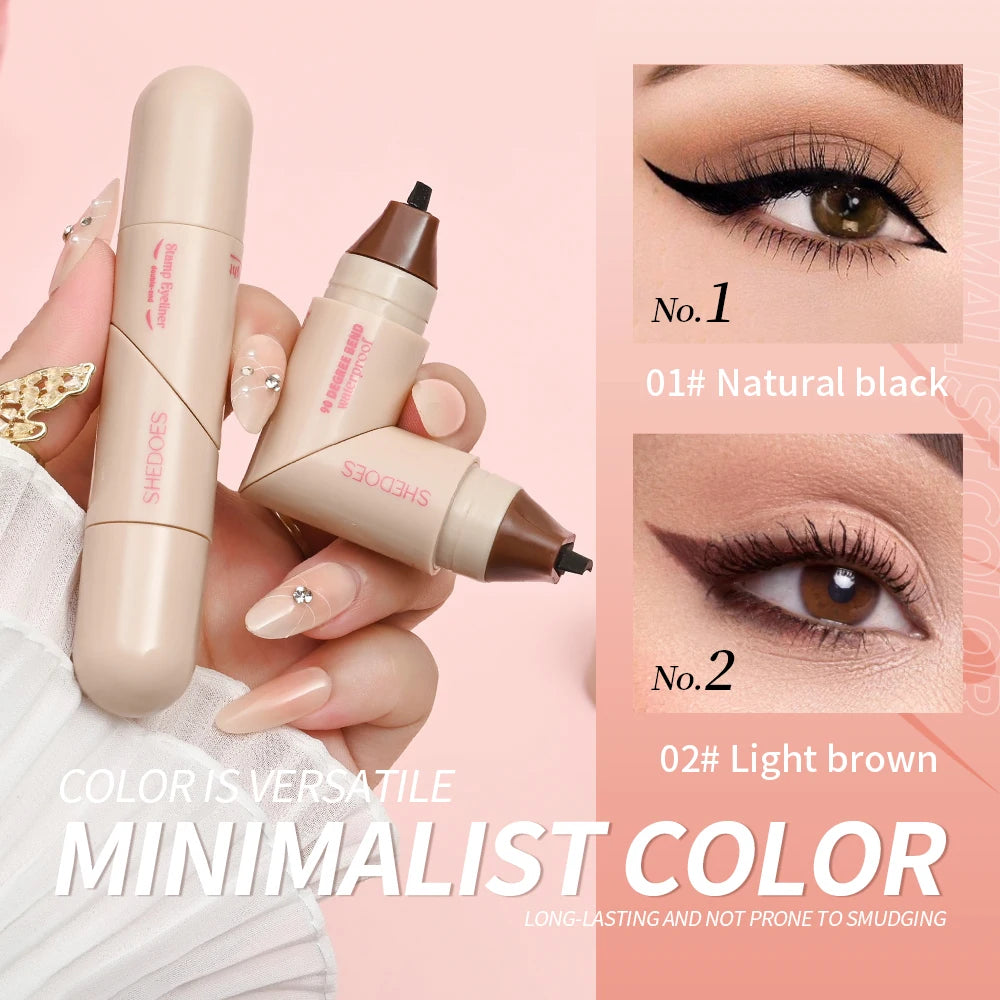 1PC eyeliner pen waterproof, fast drying, durable, smooth and easy to color, creating natural eye makeup