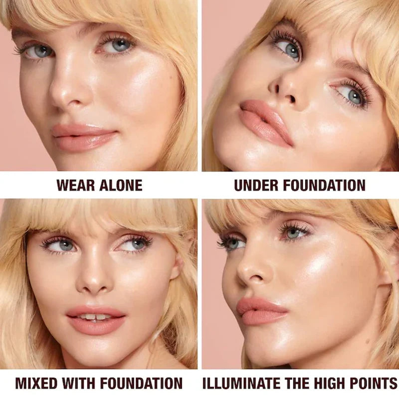 Charlotte Tilbury CT 5Colors Starlight Beauty Liquid Concealer Highlighter Facial Spot Concealer Foundation Skin-friendly Makeup