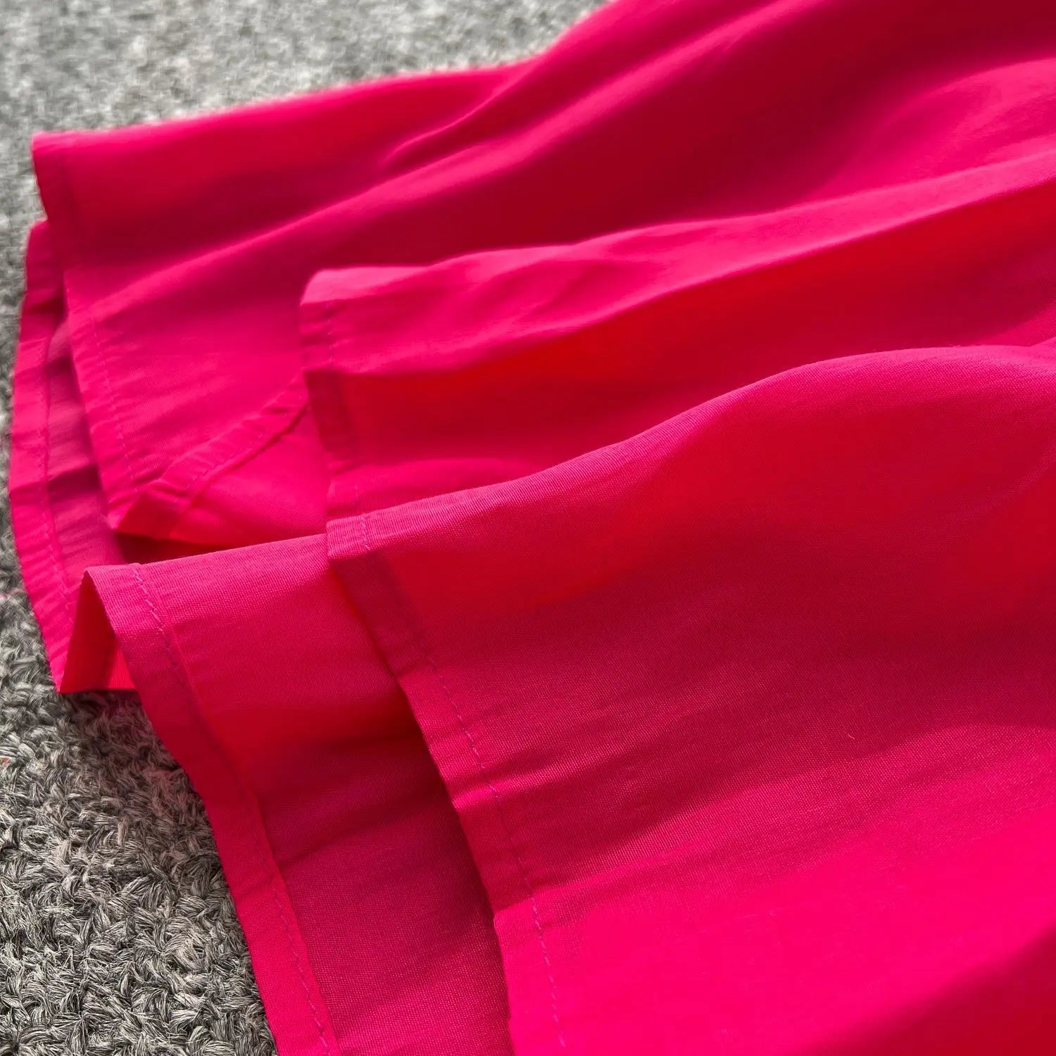 Pleated Dress Women Long Dresses A Line Vestidos Streetwear Lantern Sleeve Elegant Splice Y2k Single Breasted Loose Summer 2025