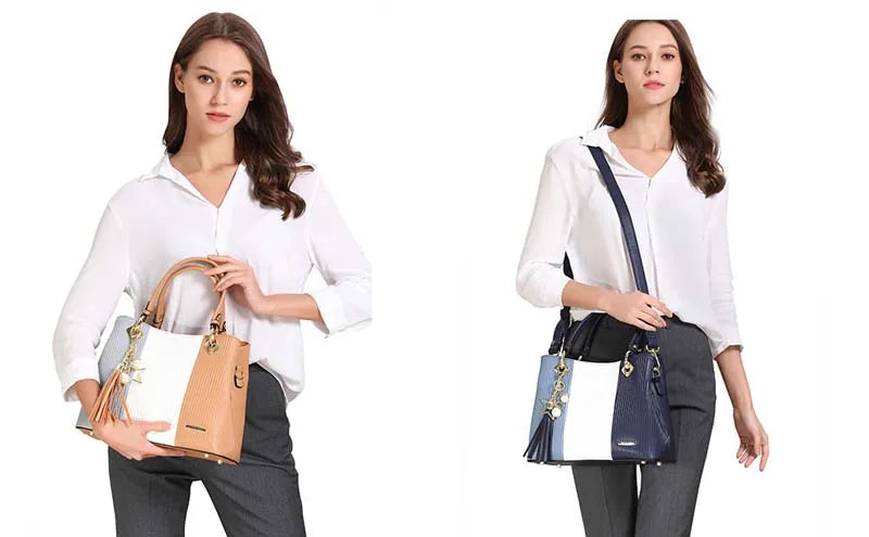 Pomelo Best Women's Handbag Star Accessories Shoulder Bag in Beautiful Colour Combination with Multiple Inner Pocketsder Bag