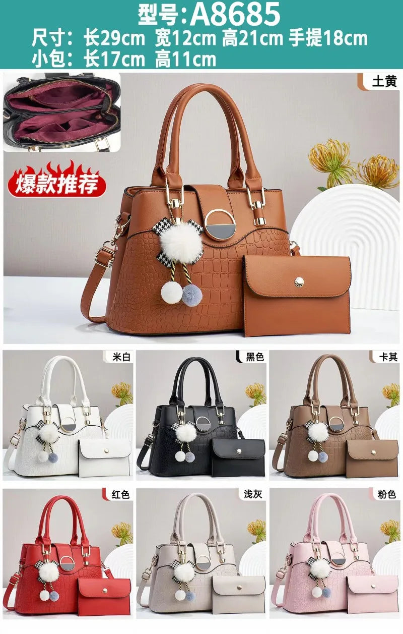 New Large Capacity Soft Leather Tote Bag with Niche Design for Luxury Handbags Exquisite Women Commuting Shoulder Underarm Bag