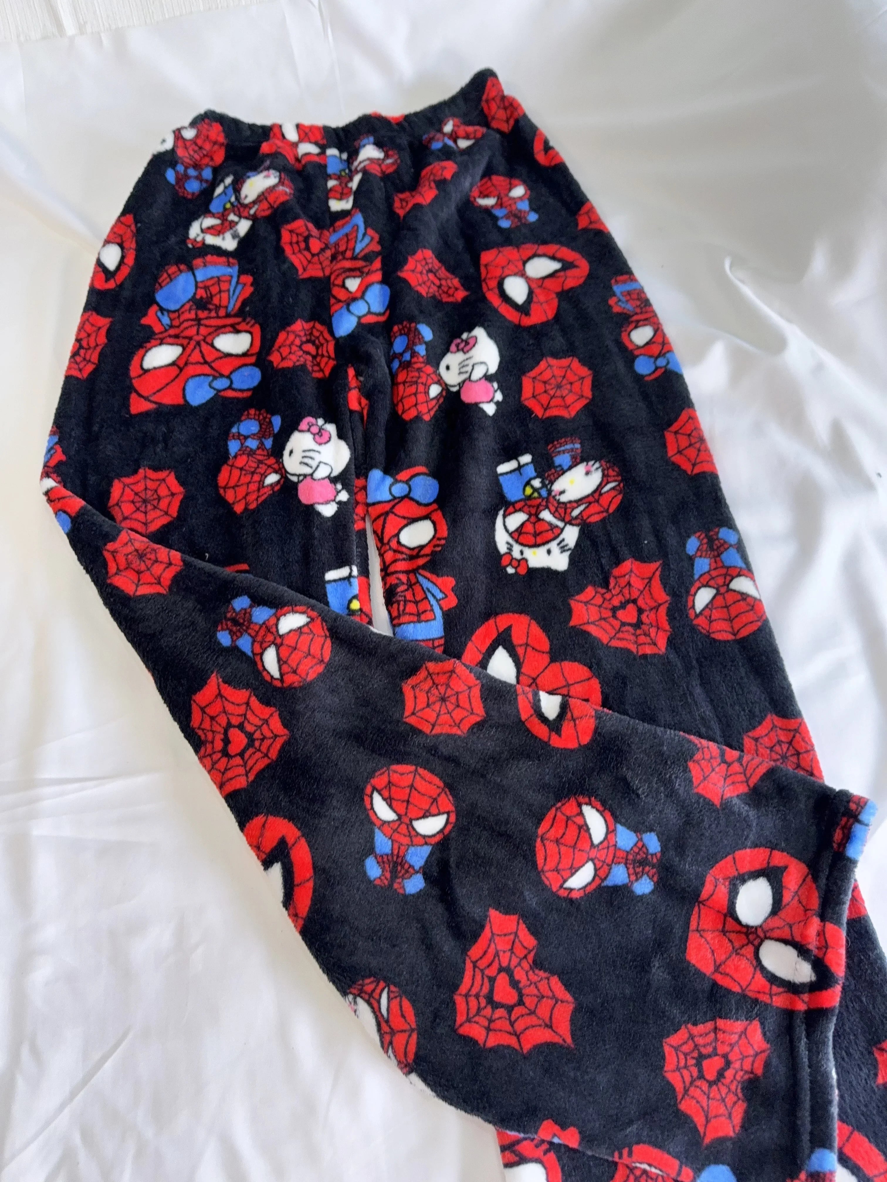 2025 New Y2K Sleeping Pants Anime Pajama Pants Flannel Soft Casual Pants Cartoon Home Trousers Couple Gift