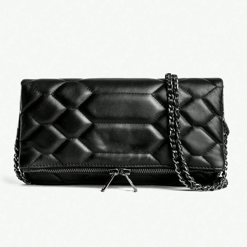 Classic fashion chain shoulder bag, simple and versatile, elegant messenger bag, suitable for work, commuting and shopping