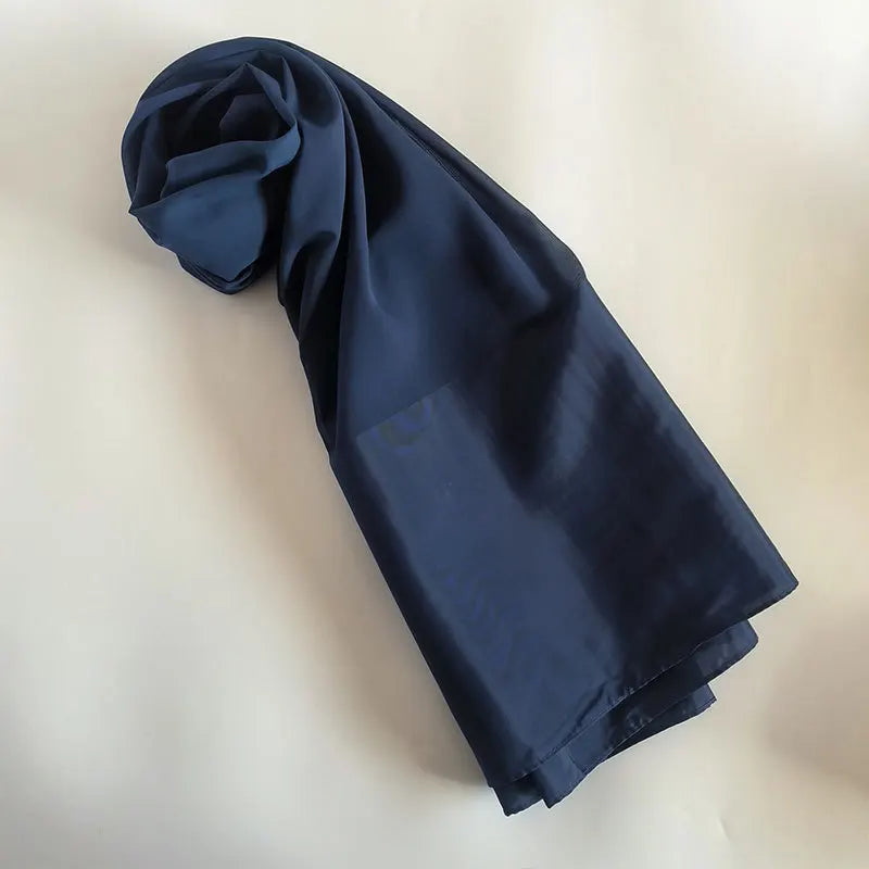 70x180cm Lightweight Chiffon Scarf with Border - Breathable Long Shawl, Women's Wrap, Dust & Sun Protection