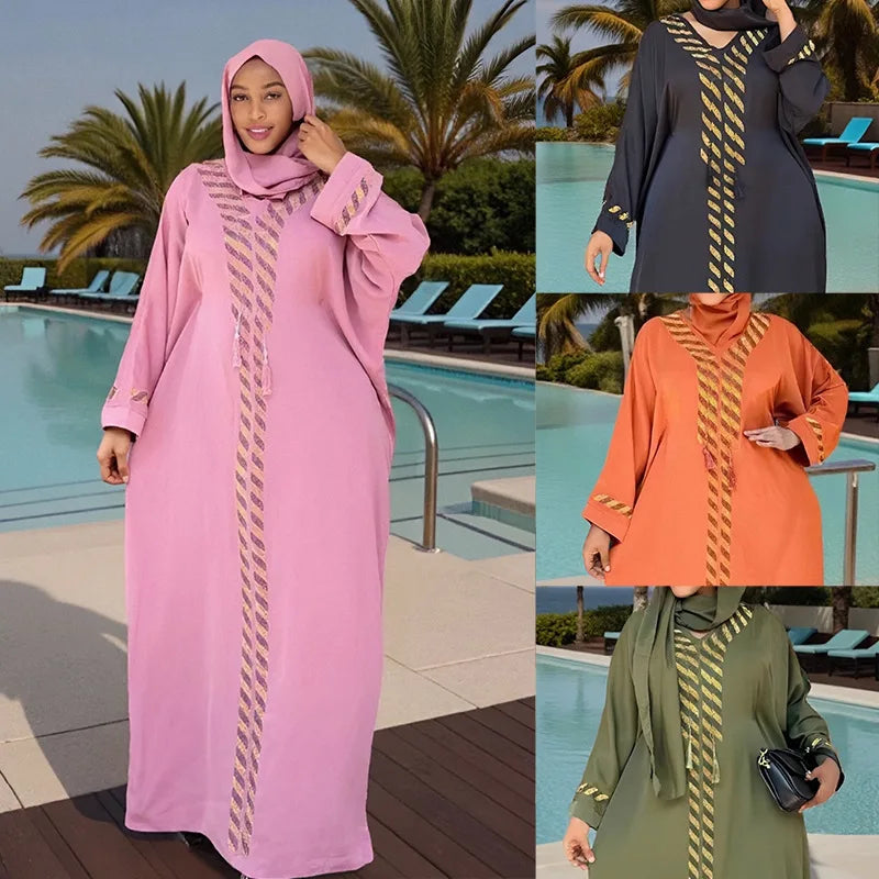 Muslim Dress Abaya Jalabiya Women Eid Dresses Saudi Long Robe Vestidos Hijab Islam Abayas Headscarf Ramadan Morocco Dubai Kaftan