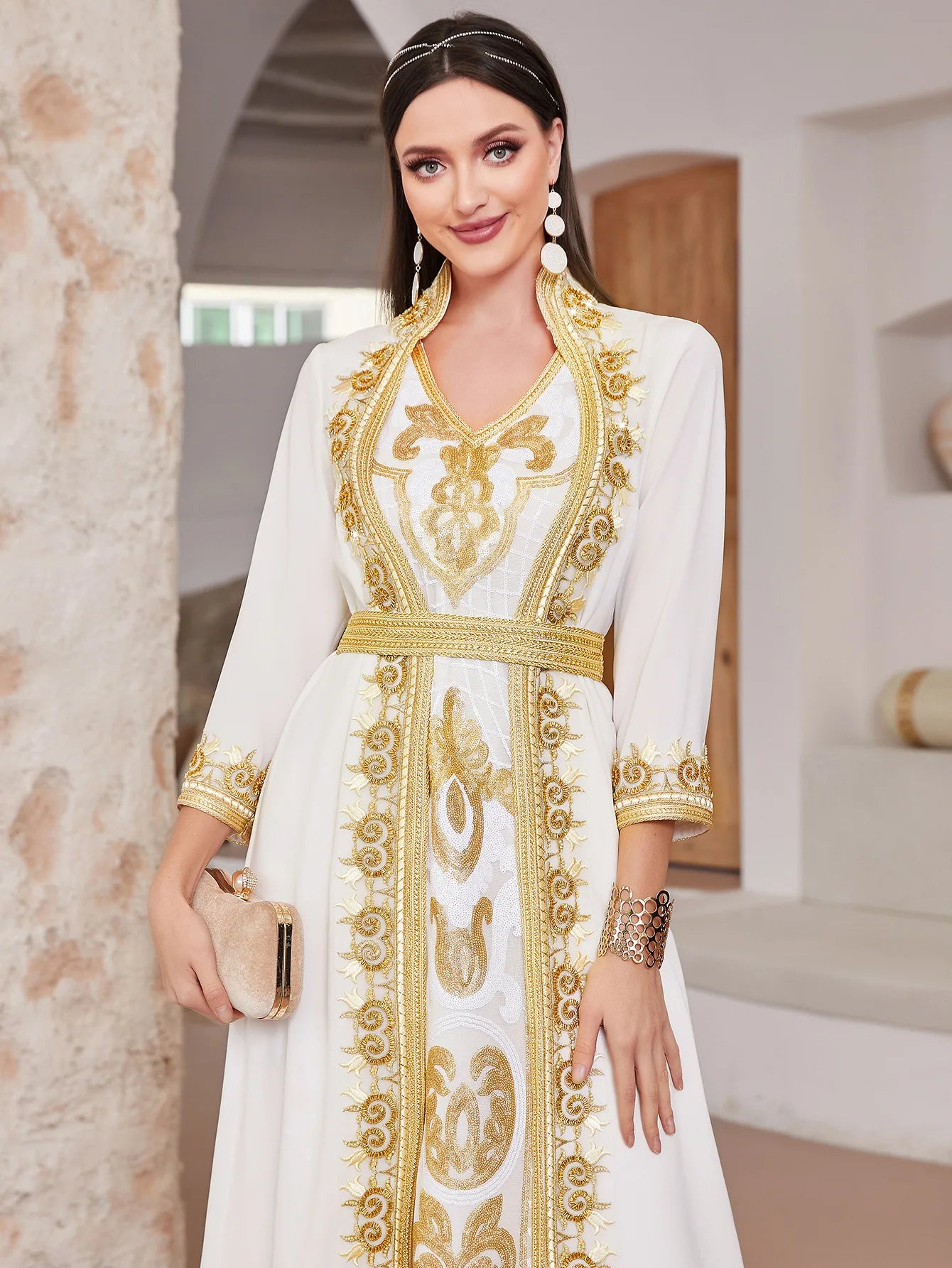 Ramadan White Muslim Abaya Dubai Turkey Islam Arabic Hijab Dress Jalabiya African Dresses For Women Robe Femme Musulmane Kaftans