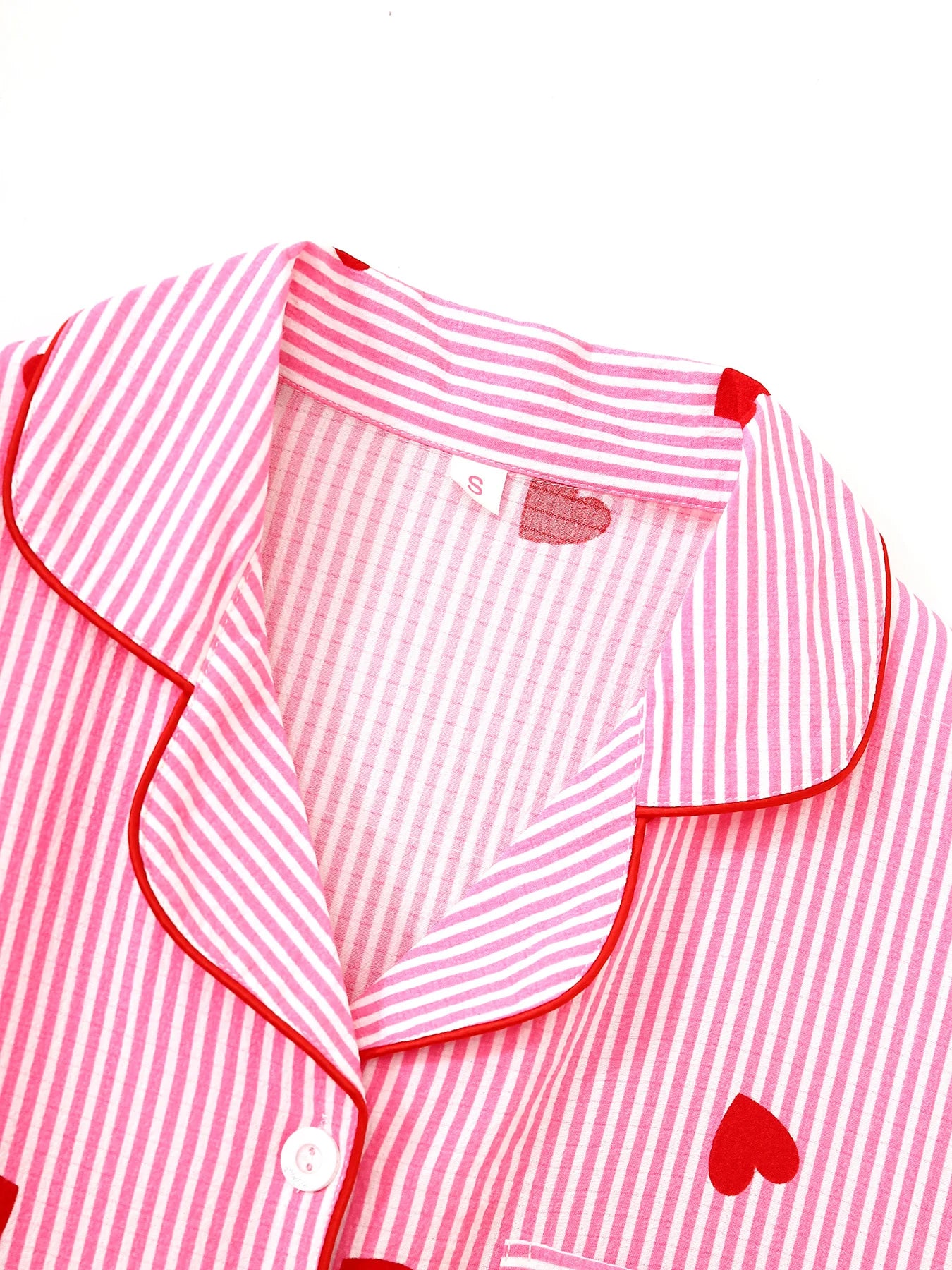 Women Pajamas Notch Lapel Short Sleeve Shorts Pants 3 Piece Set Spring Summer Fall Cute Print Homewear Loungewear