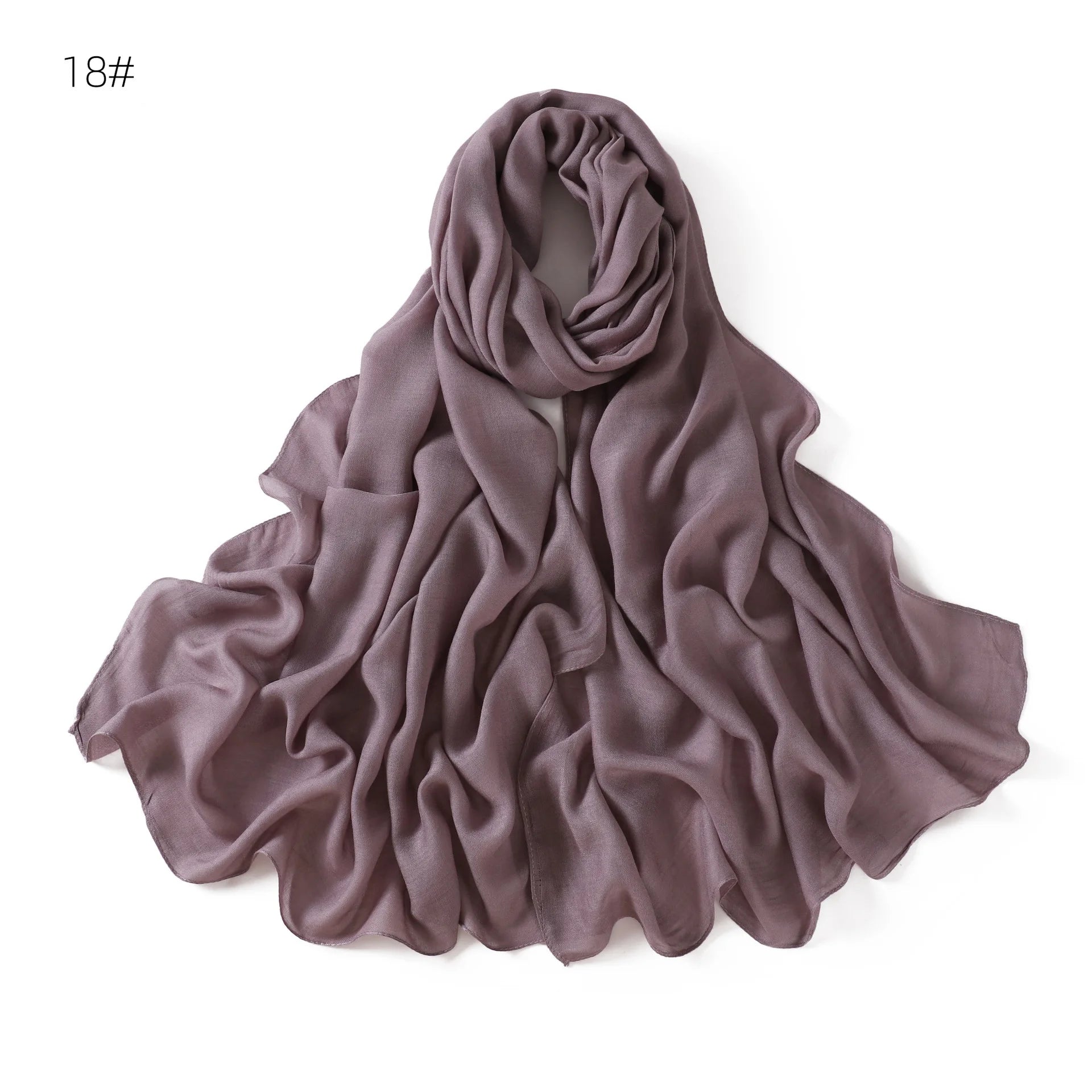Ramadan Solid Color Modal Cotton Rayon Hijabs Scarf Women Muslim Headscarf Wraps Shawls Femme Musulman Headband Islamic Turban