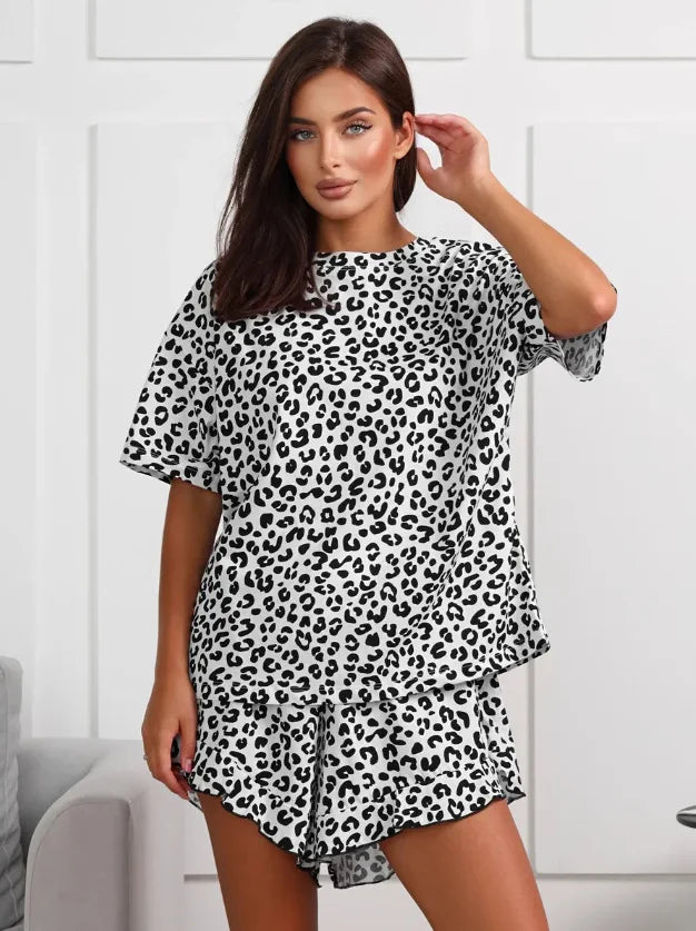 Womens Pajamas Set Ladies Pajamas Floral Print Loungewear Women Pijamas Women Pajamas for Women Sets Outfits Pijamas Women
