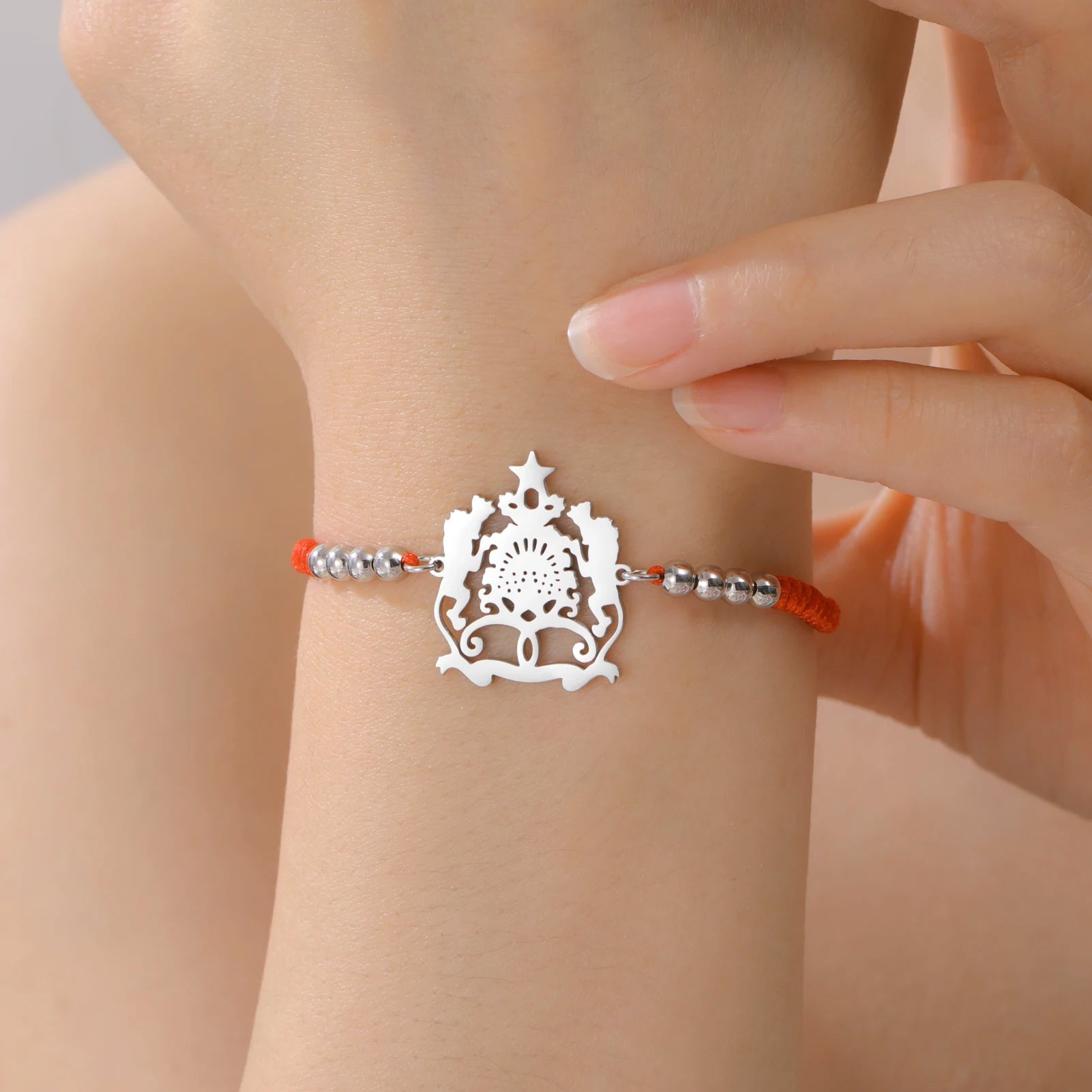 Hipee Morocco Pendant Bracelet  Maroc Stainless Steel National Jewelry for Women Men