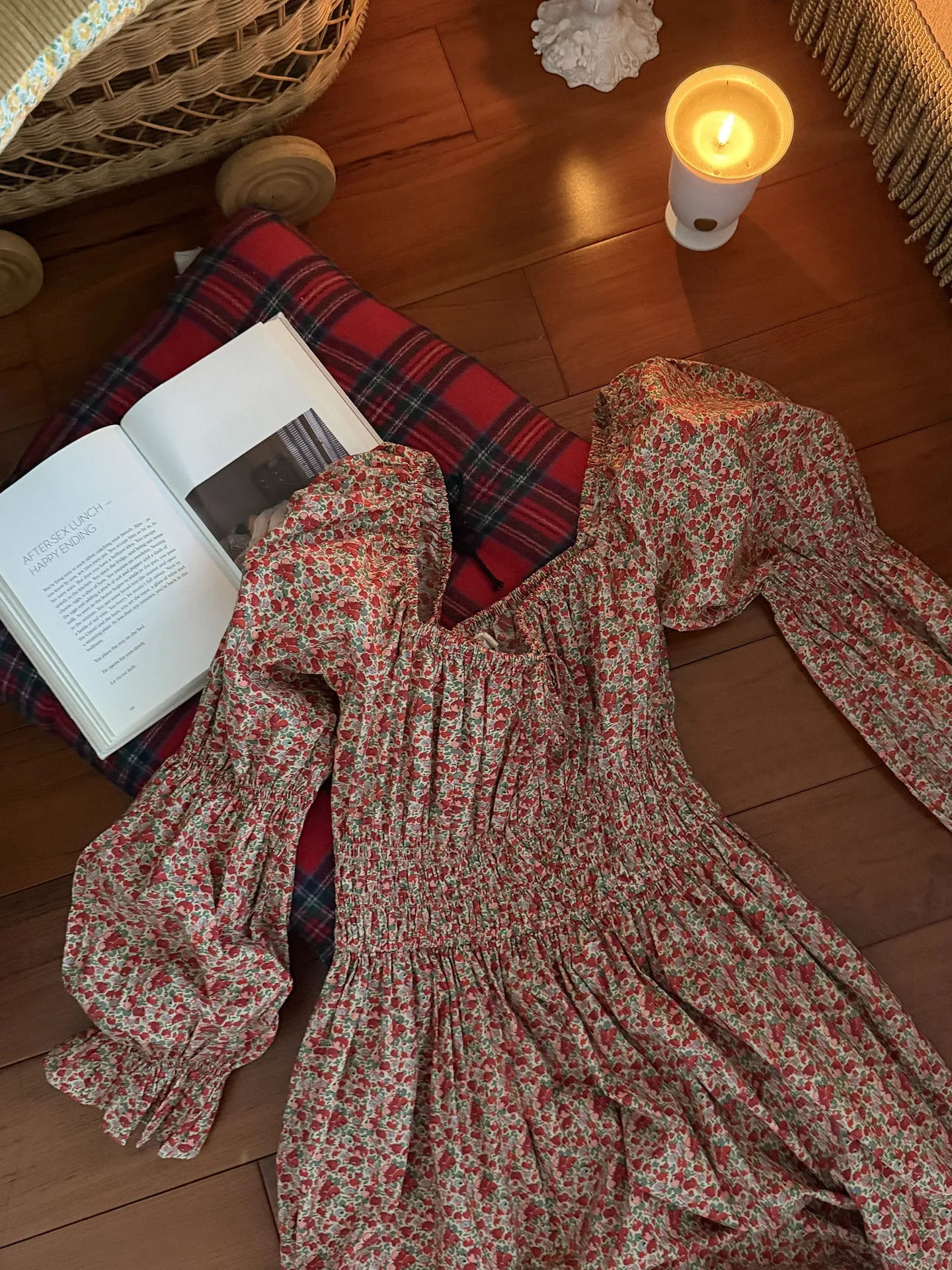 100% Pure Cotton Nightgown Women 2026 New Arrival Spring Summer Vintage Retro Floral Printing Lengthened Nightdress Loungewear
