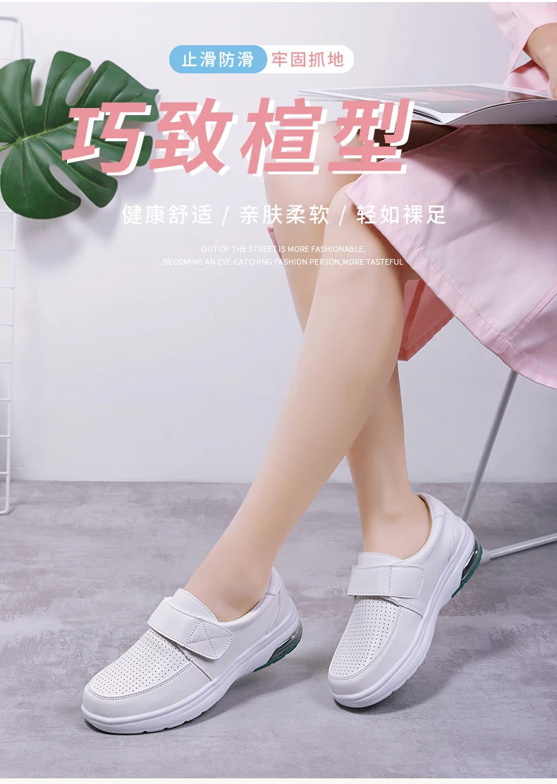 Sneakers Woman Nurse Clogs Shoes - Nursing Women Summer Shoe Female Health Work Flat Walking Soft Non Slip Hospital Nurse