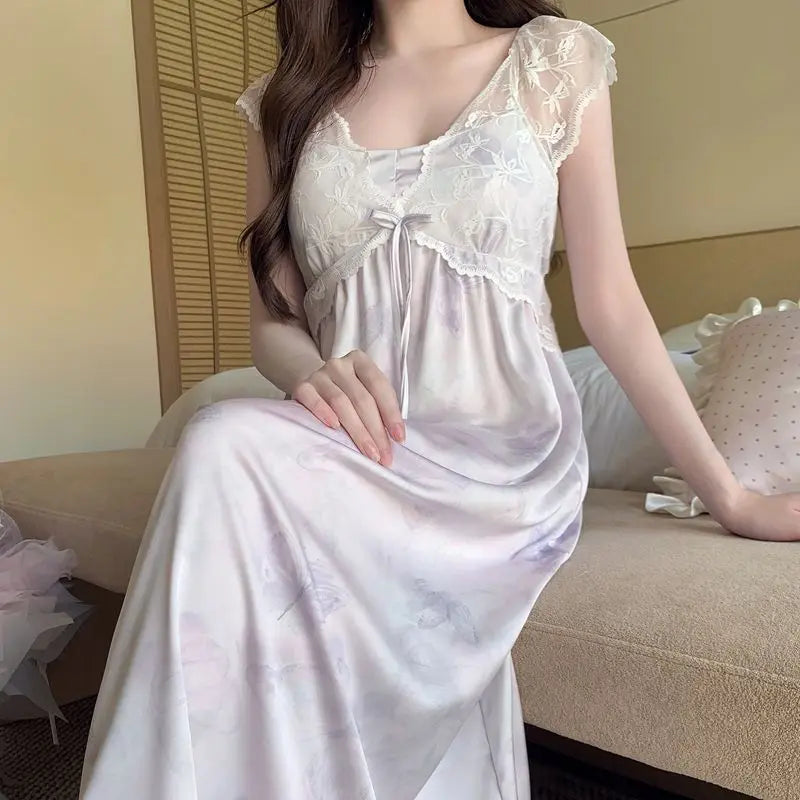 Women's Clothing Sexy Women Night Wear Female Sleepwear Woman Nightgowns Women's Nightgown Seductive Sexy Sleeping Sweaters Home