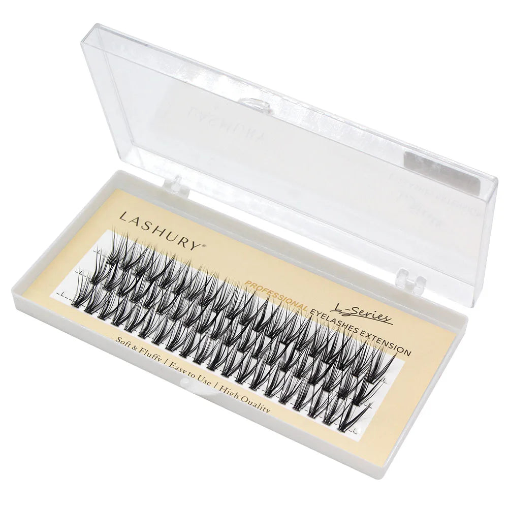 60pcs 30D C/D/L Curl Cluster Eyelash Extension Foxy Eyes Cat Look Natural Individual Eyelashes Bunches  Makeup Tool Lashes Cilia