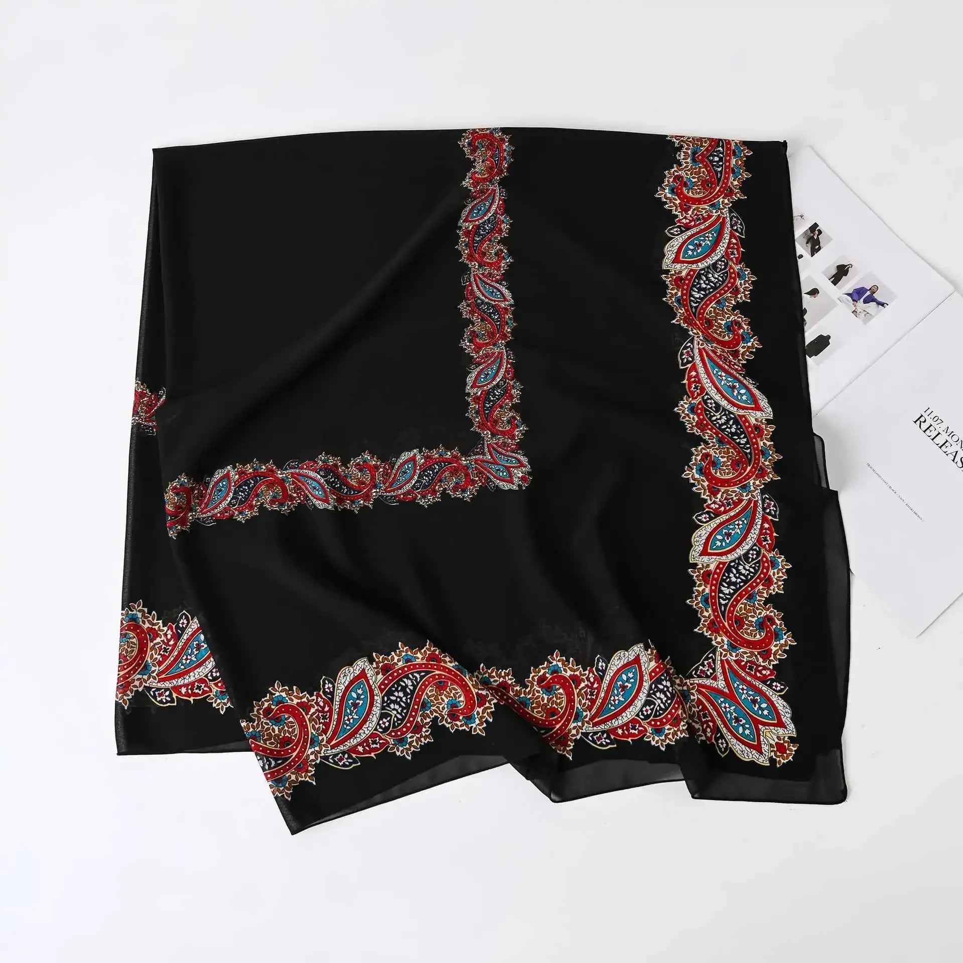 Fashion Muslim Chiffon Hijabs for Women Quadrate Shawl Long Wrap Handscarf Versatile Sunscreen Scarf
