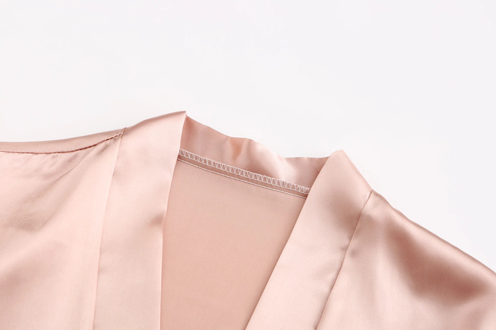 Women's Satin Kimono Robes With White Letter Bride Bridesmaid Short Getting Ready Wedding Dressing Gown