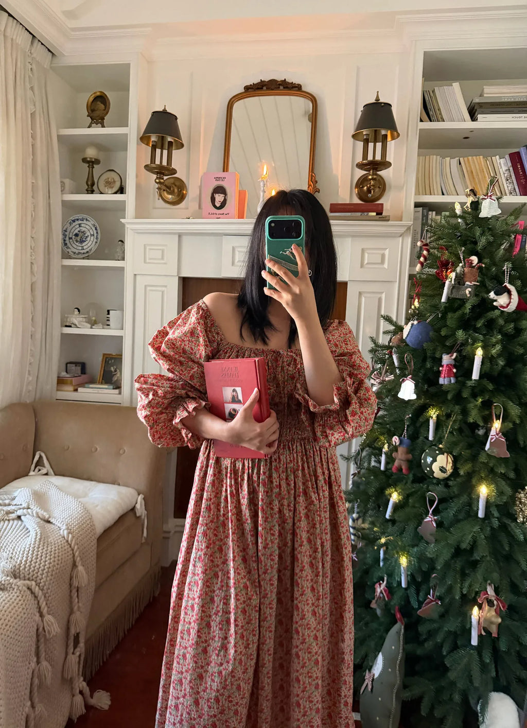 100% Pure Cotton Nightgown Women 2026 New Arrival Spring Summer Vintage Retro Floral Printing Lengthened Nightdress Loungewear