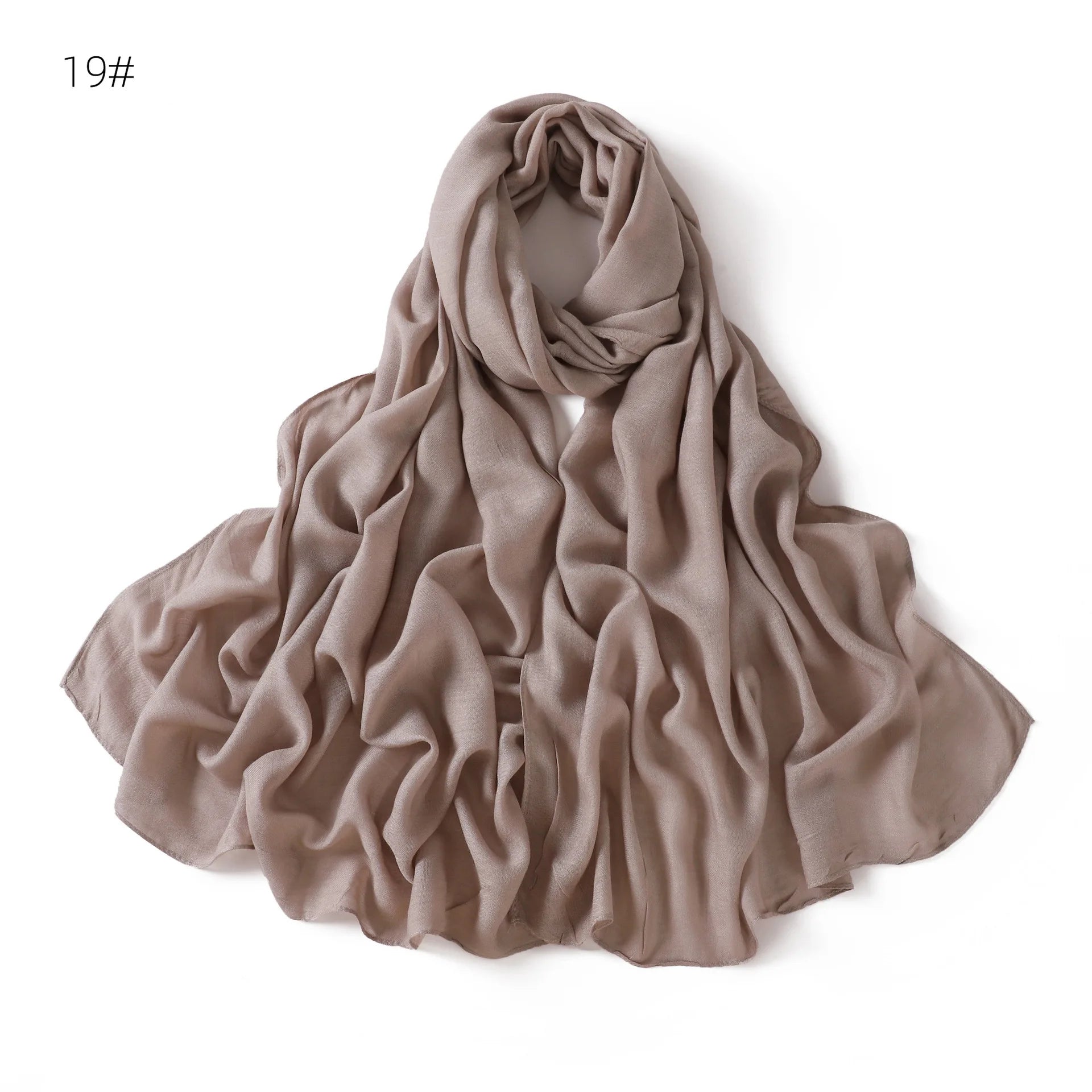 Ramadan Solid Color Modal Cotton Rayon Hijabs Scarf Women Muslim Headscarf Wraps Shawls Femme Musulman Headband Islamic Turban
