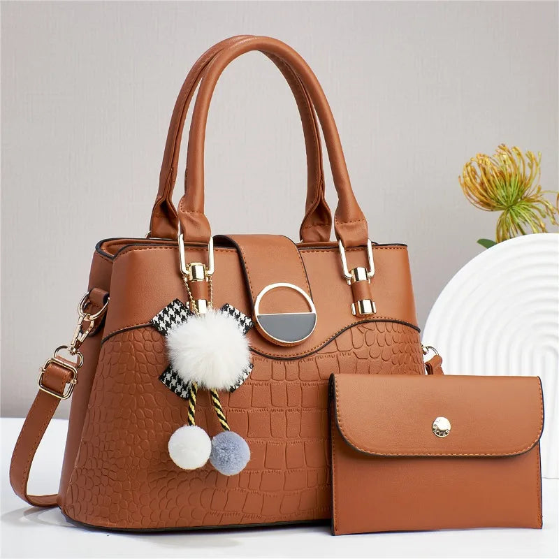 New Large Capacity Soft Leather Tote Bag with Niche Design for Luxury Handbags Exquisite Women Commuting Shoulder Underarm Bag