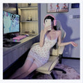 Sexy Floral Nightgowns Women Lace Patchwork Korean Romantic Sleepwear Spaghetti Strap Y2k Bodycon Comfortable Trendy Daily Ins