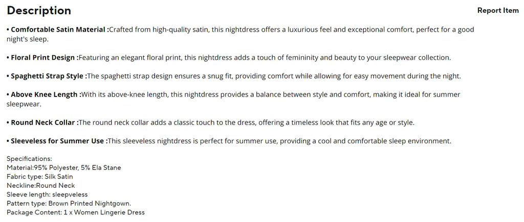 Ladies Sexy Sling Nightgown Nightdress Women's Sexy Lingerie Silk Satin Sleepwear Floral Pinting Nightwear Homewear Mini Dress