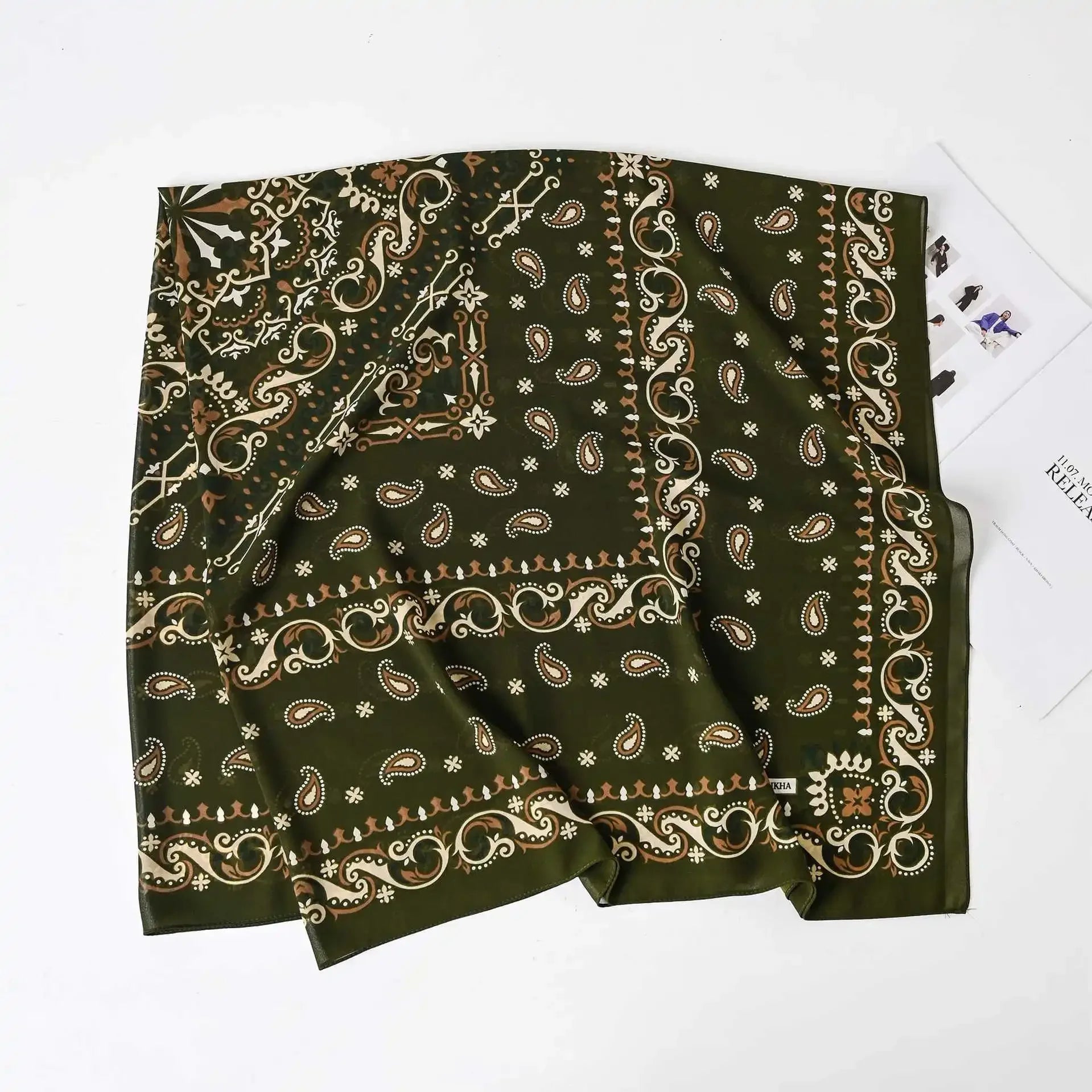 Fashion Muslim Chiffon Hijabs for Women Quadrate Shawl Long Wrap Handscarf Versatile Sunscreen Scarf