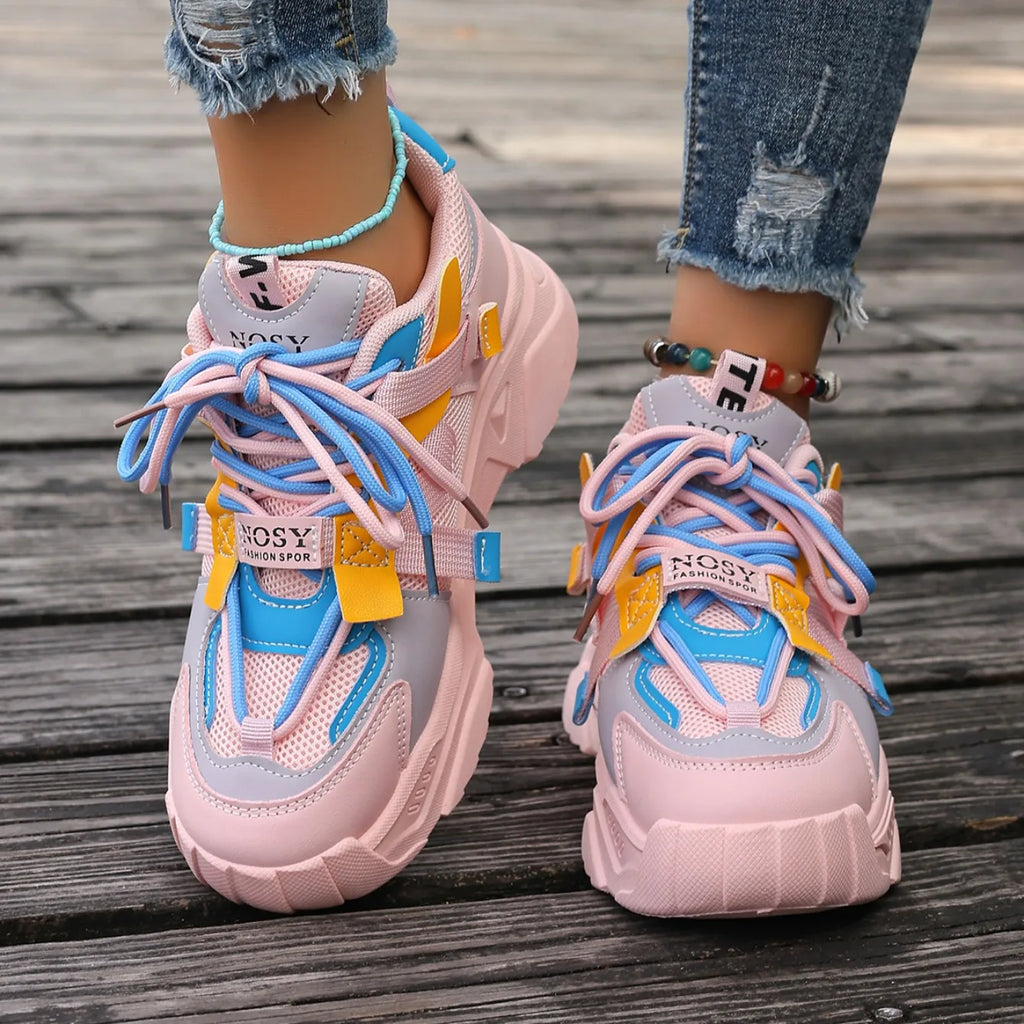 New Sneakers Women Designer Shoes Women Lightweight Mesh Breathable Versatile Outdoor Casual Vulcanize Shoes Zapatos De Mujer
