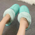 Natural Sheepskin Fur Slippers for Women Winter Warm Indoor Soft Wool Home Slippers Female Comfortable Footwear Top Quality 2025