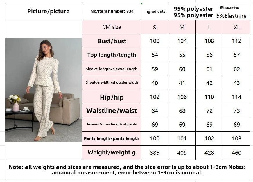 Women's Pajamas Set Pajama Sets Sleepwear Woman Home Suit for Women Nightgowns Pijama Night Wear for Ladies Nightie Trousers Pj