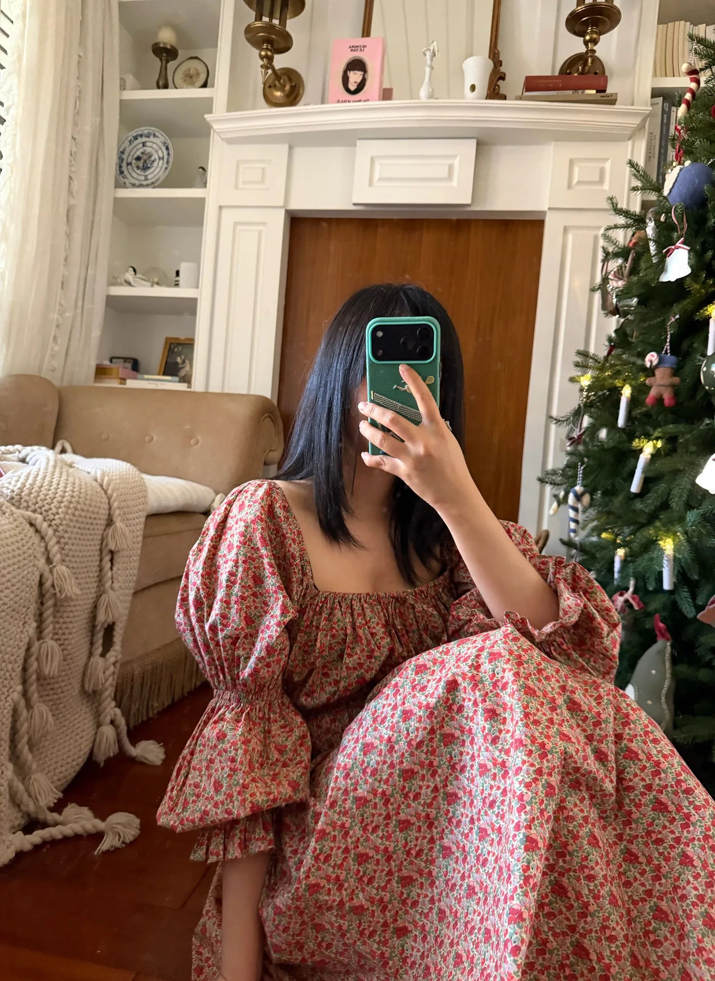 100% Pure Cotton Nightgown Women 2026 New Arrival Spring Summer Vintage Retro Floral Printing Lengthened Nightdress Loungewear