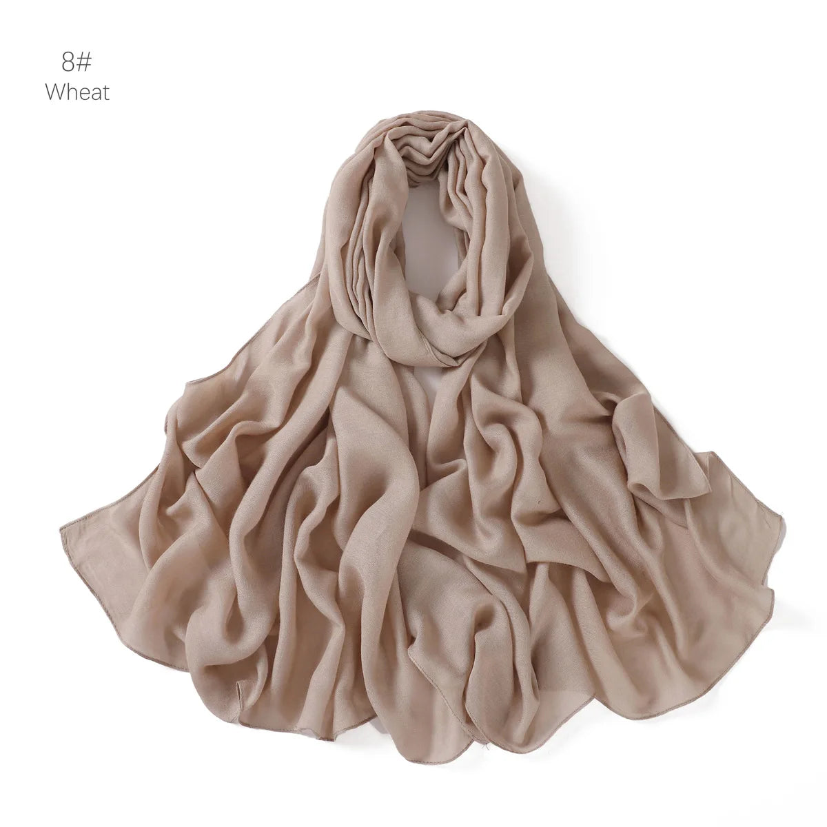 Ramadan Solid Color Modal Cotton Rayon Hijabs Scarf Women Muslim Headscarf Wraps Shawls Femme Musulman Headband Islamic Turban