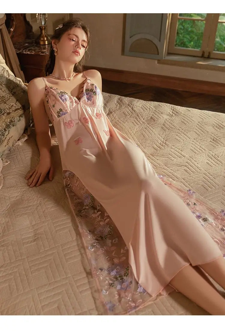 Sexy Pajama Woman Sleeveless Pajamas Nightgowns for Women Pajamas Mesh Dress Lace Nightie Slip Dress Sleepwear Sexi Night Outfit