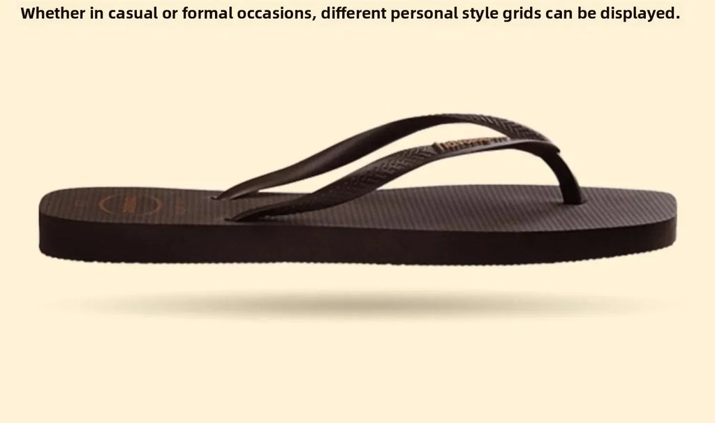 Summer 2025 New Women's Square Toe Flip Flops Outdoor Beach Sandals Luxury Women's Casual Slippers Size 35-42 Women's Shoes