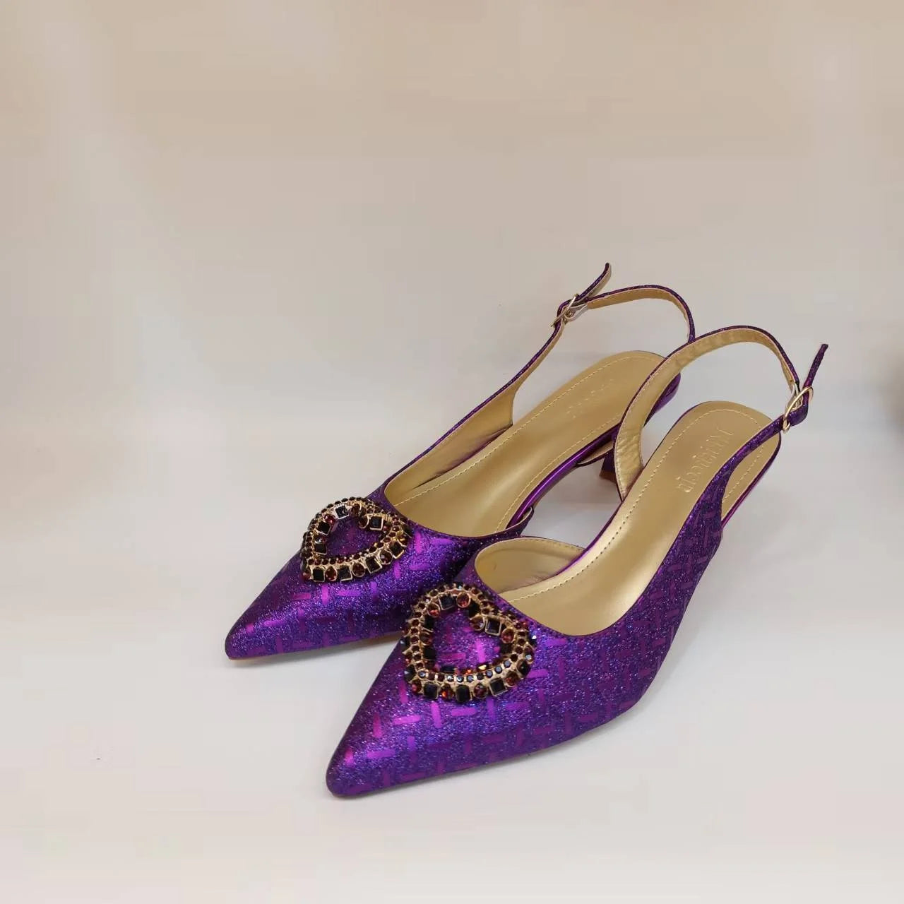 Italian Shoes and Bags Matching Set Women Heel Party Italian Design Wedding High Heels With Match Bags Good Quality