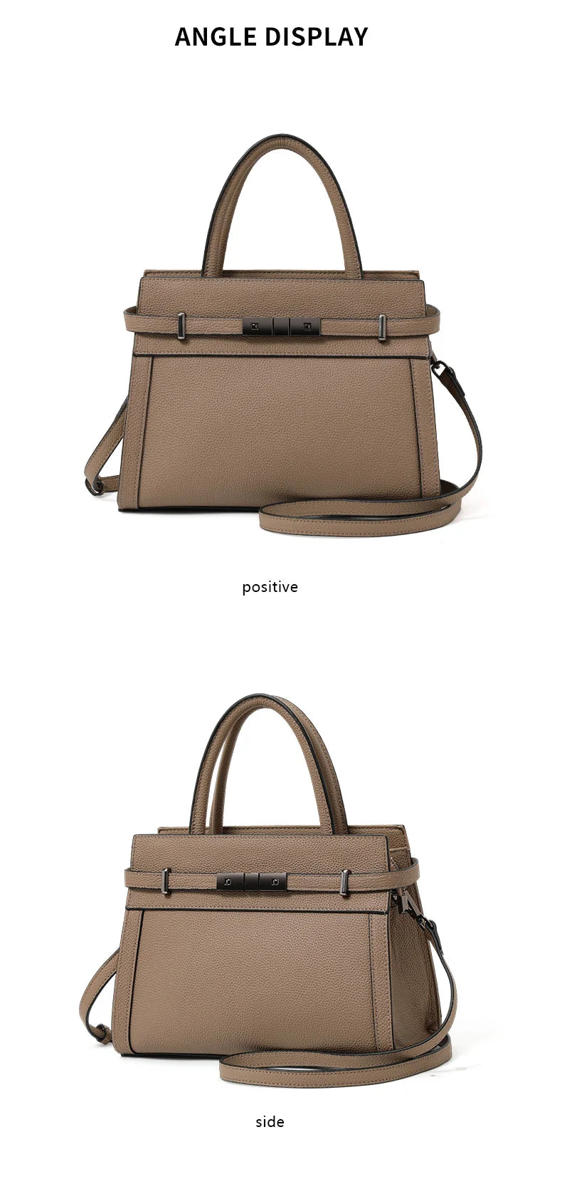 Genuine leather women's bag original first layer cowhide women's hand shoulder simple tote bag occupation