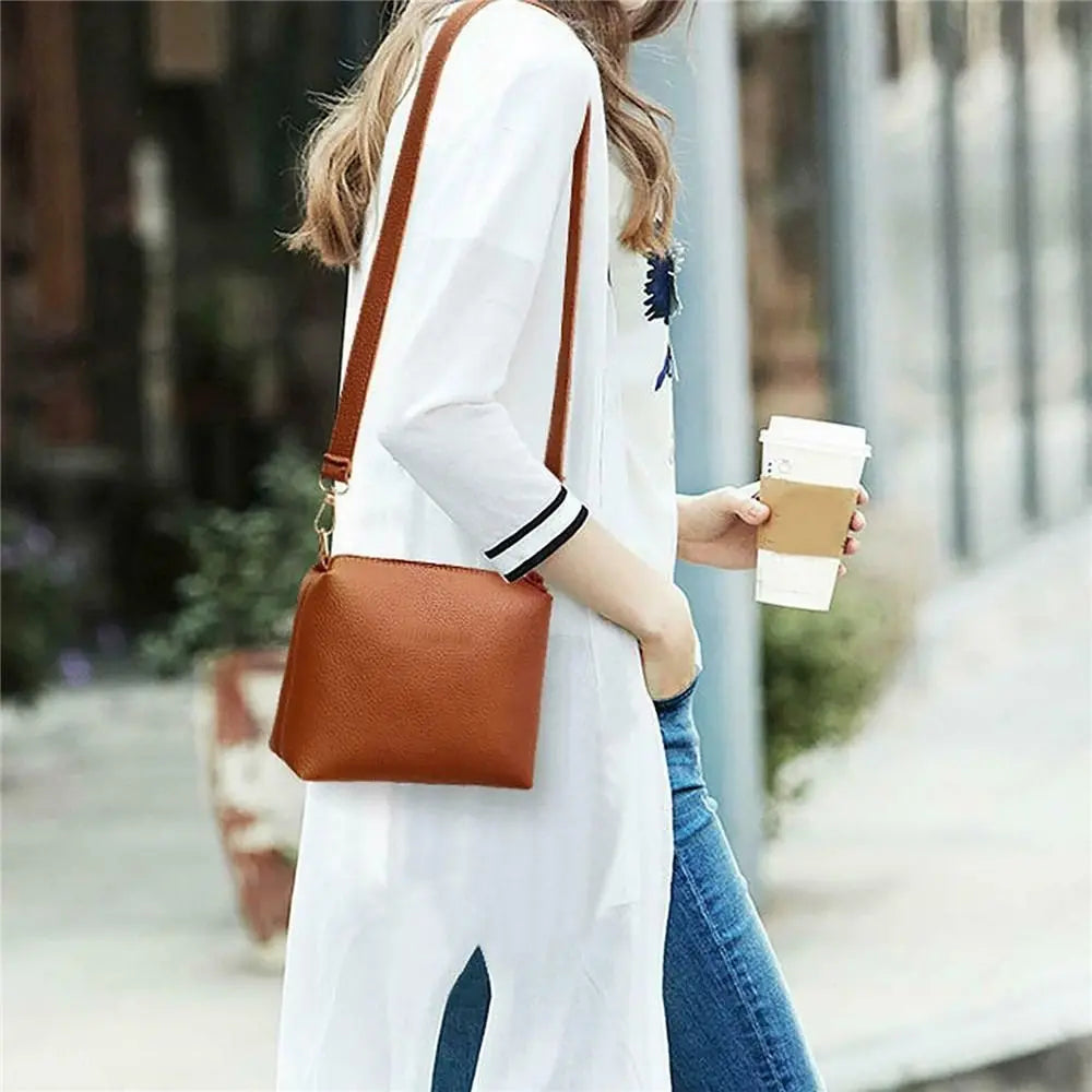 4Pcs/set Crossbody Bags Women Bag Set Pattern Leather Shoulder Bags Purse Ladies PU Crossbody Bag