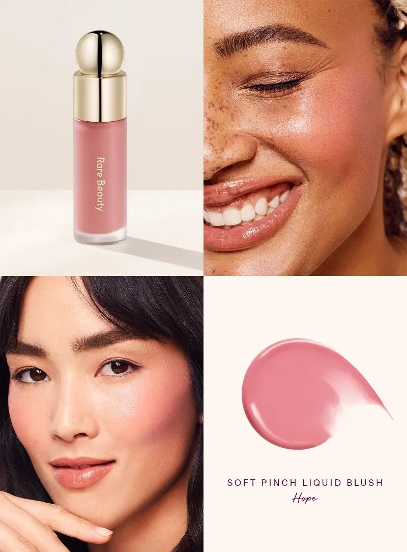 Rare Beauty Liquid Blush Lipstick Blush Eyes Cheek Blusher Waterproof Mositure Face Contour Shadow Liquid Lip Gloss Plump Makeup