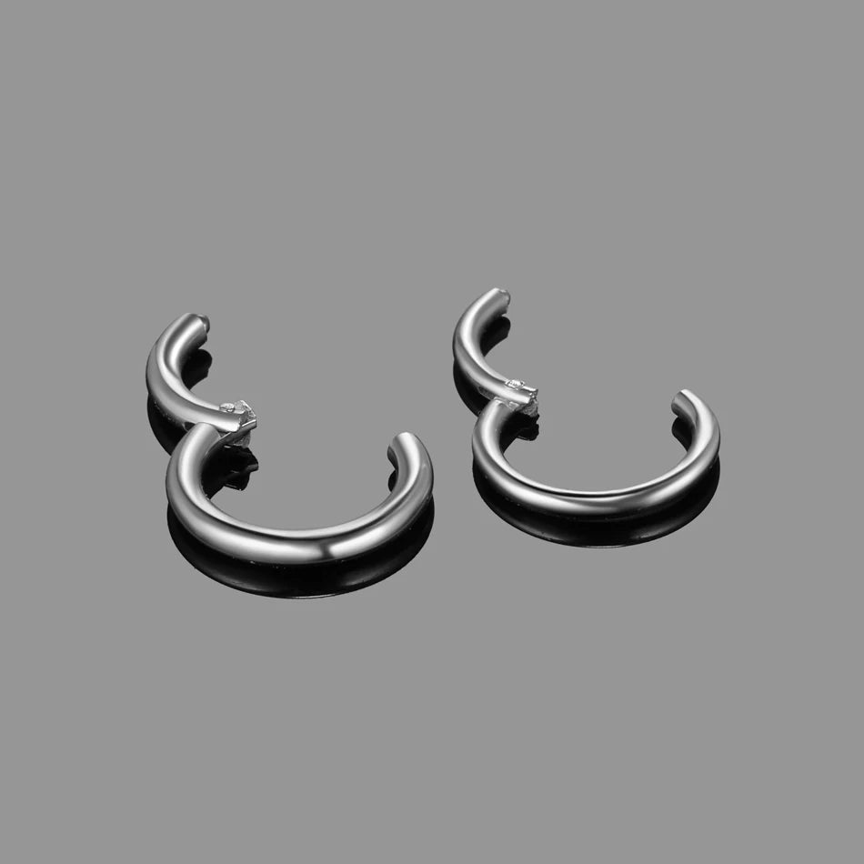 1PC Hinged Segment Nose Hoop Rings Women Surgical Steel Nose Rings Septum Clicker Ring Ear Daith Hoop Earring Piercing Jewelry