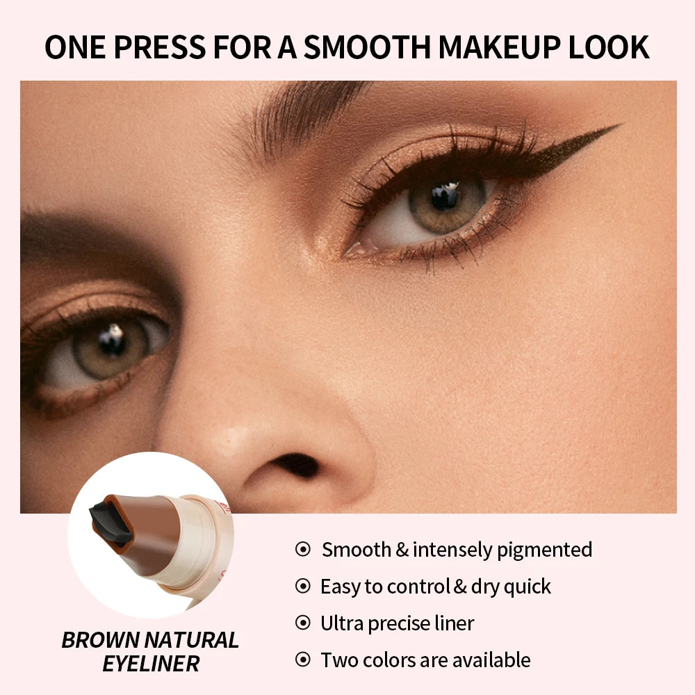 1PC eyeliner pen waterproof, fast drying, durable, smooth and easy to color, creating natural eye makeup