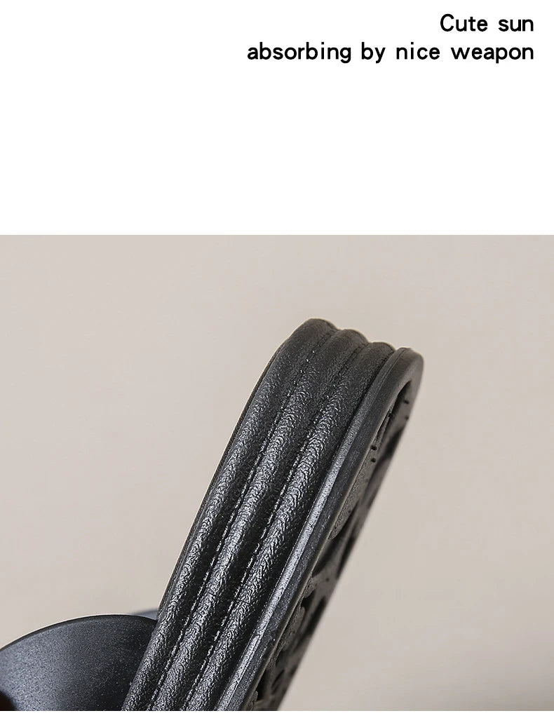 2025 Summer Women's Fashion Slippers - Thick Soled Non-slip Wear-resistant for Indoor & Outdoor